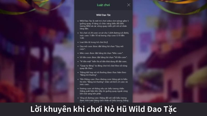 Lời khuyên khi chơi Nỏ Hũ Wild Đao Tặc