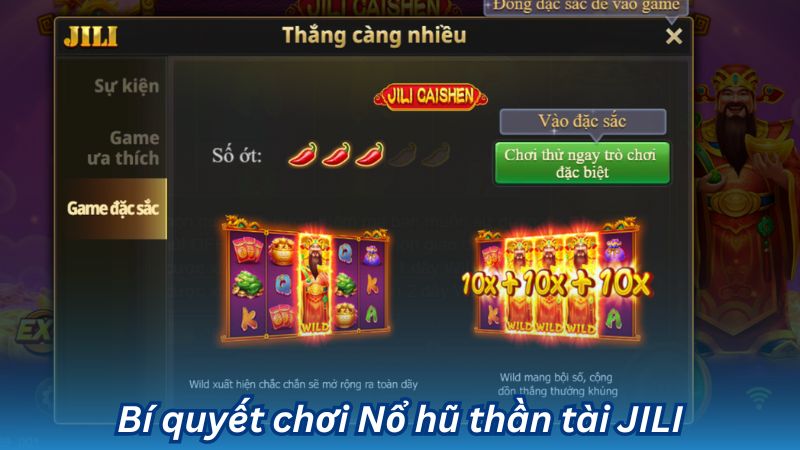 Bí quyết chơi Nổ hũ thần tài JILI